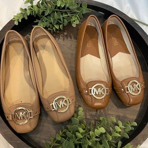 Nude and Camel Michael Kors Flats
